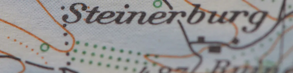 Ausschnitt einer Landkarte mit der Steinerburg